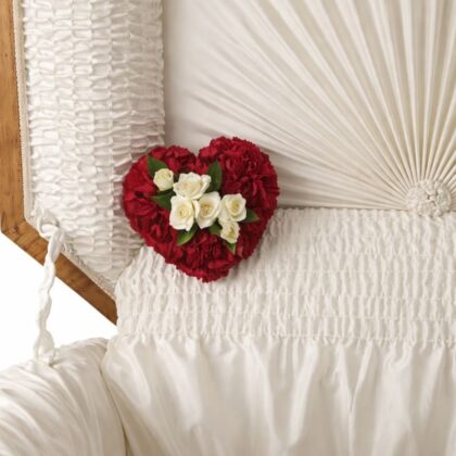 A Devoted Heart Casket Insert